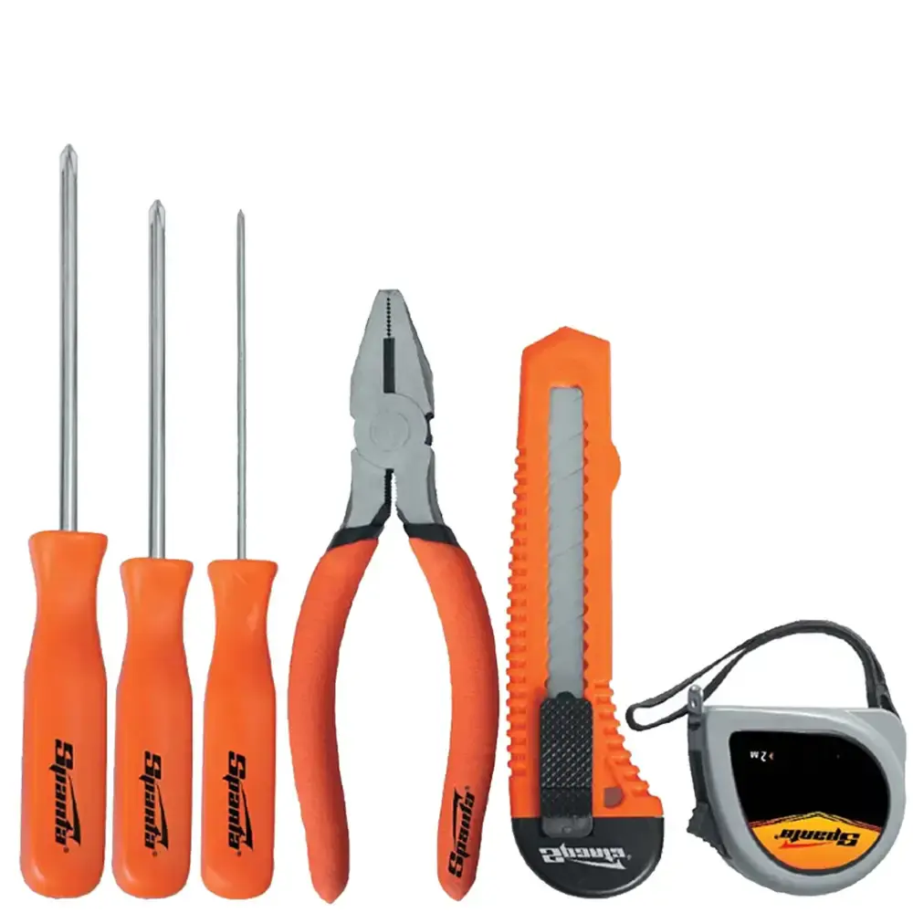 Kit de ferramentas 6 peças para trabalhos domésticos 1354055 Sparta