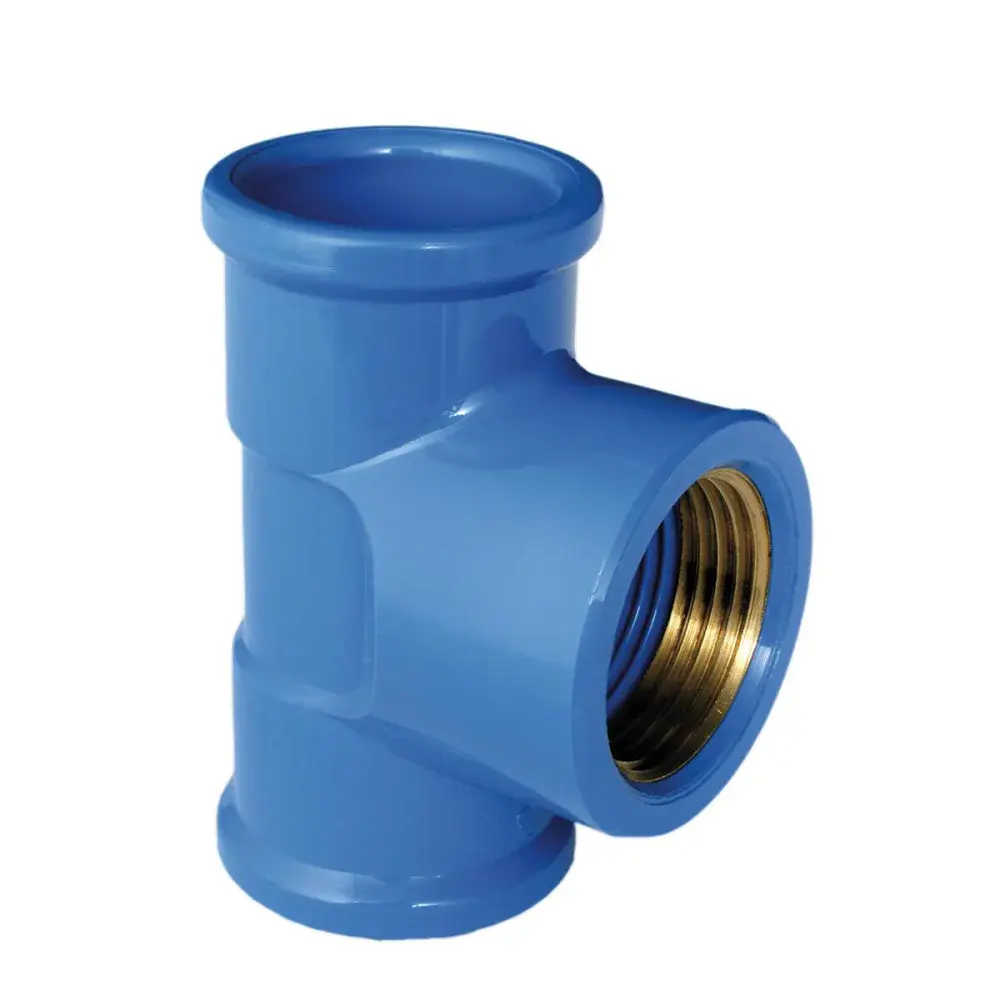 Te bucha latão lr Plastilit azul 25MMX1/2 — fotografia de referência