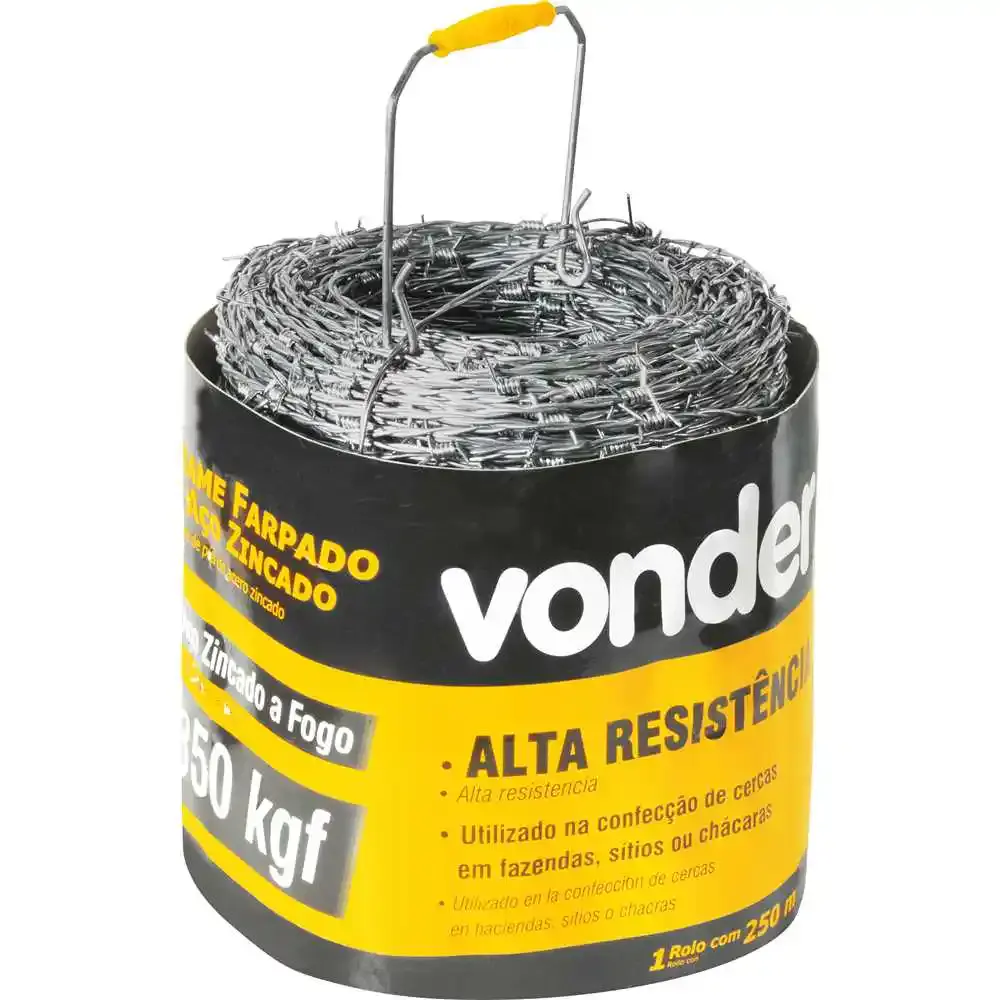 Arame farpado 350 kgf 250M 3174350250 Vonder — fotografia de referência
