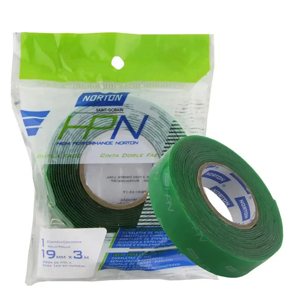 Fita dupla face multiuso hpn transparente 19MMX3M Norton — fotografia 5