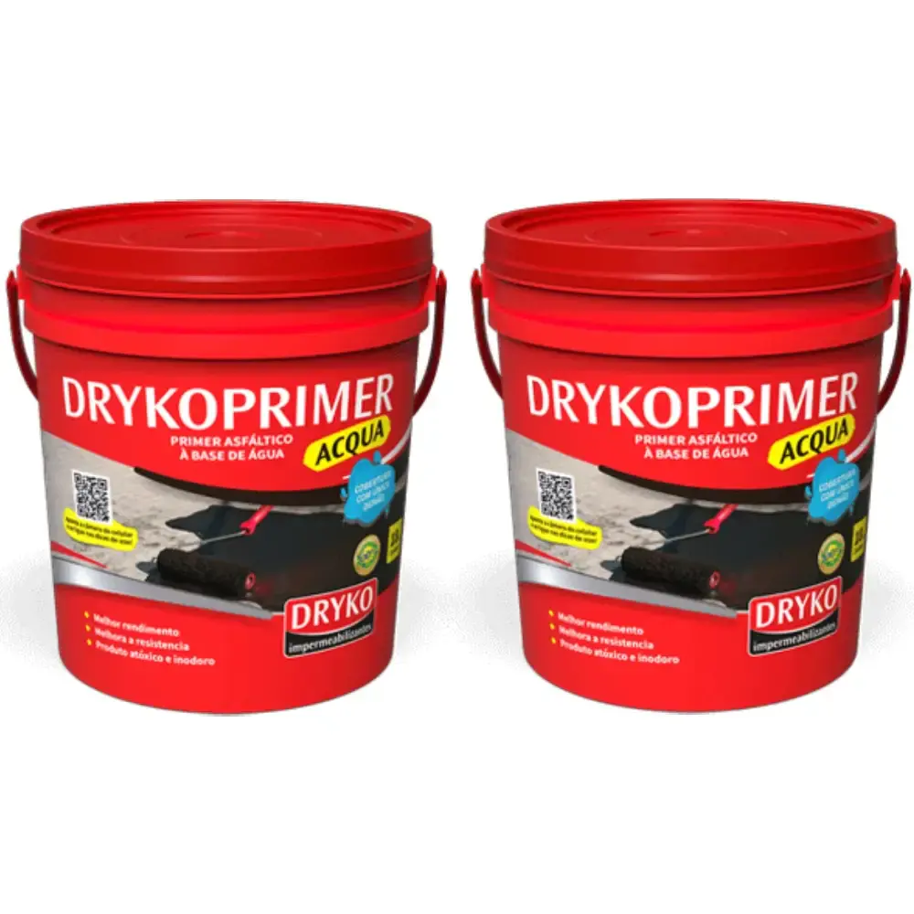 Primer para manta asfáltica acqua 18 l com 2 unidades Dryko