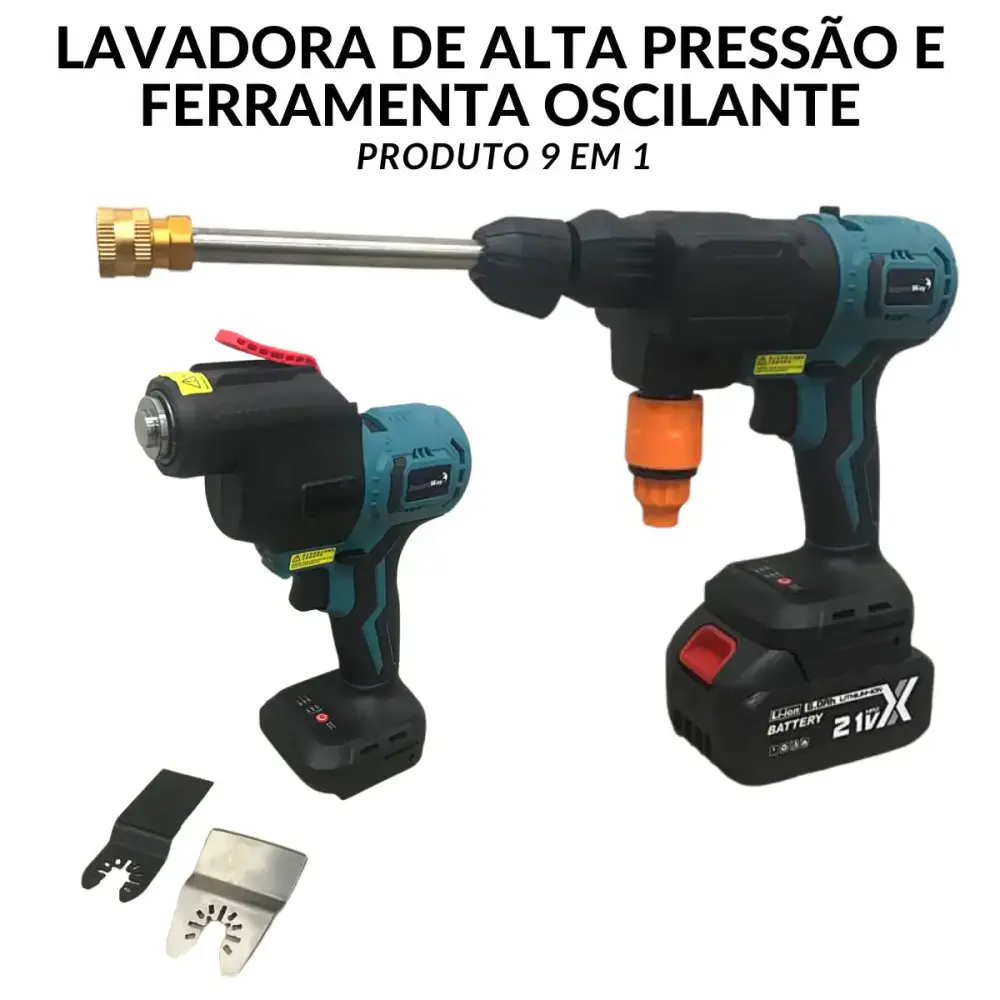 Furadeira a bateria 21V multifuncional 9 em 1 ImportWay — fotografia 7