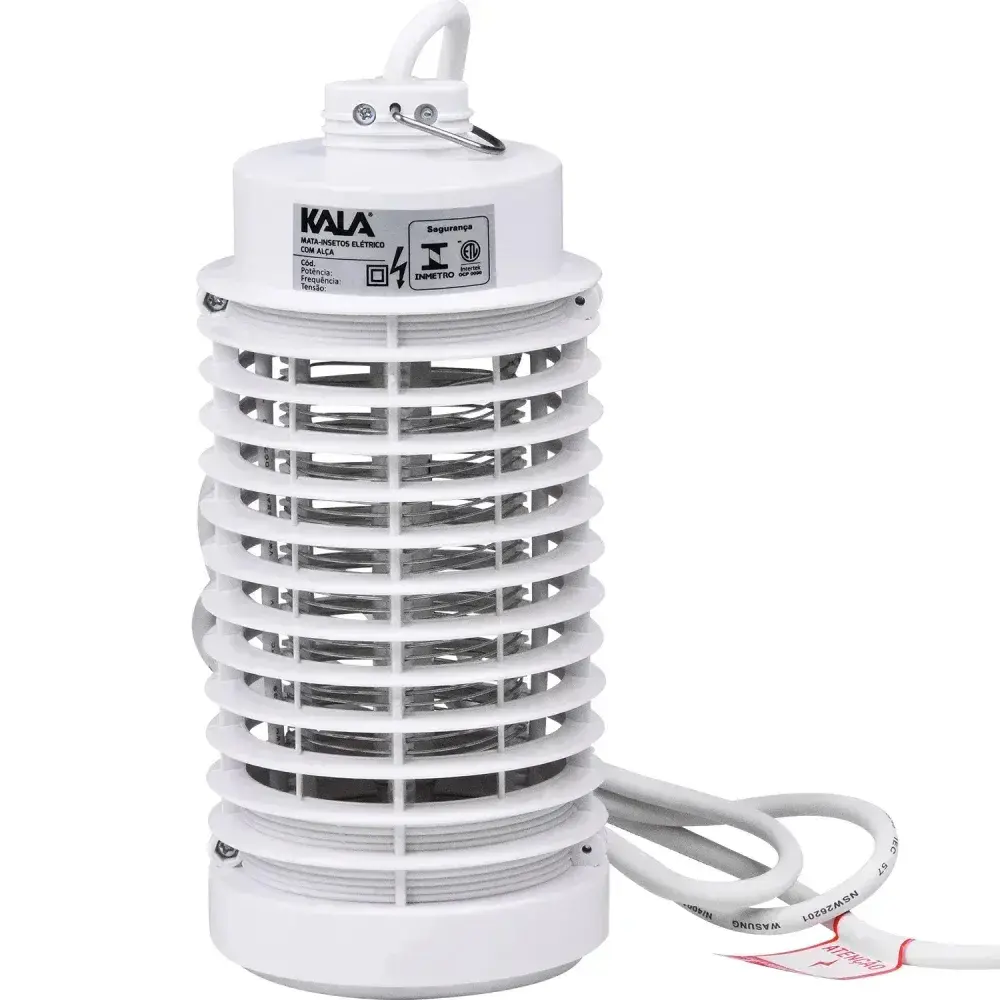 Mata insetos elétrico com alça branco 127V Kala — fotografia 2