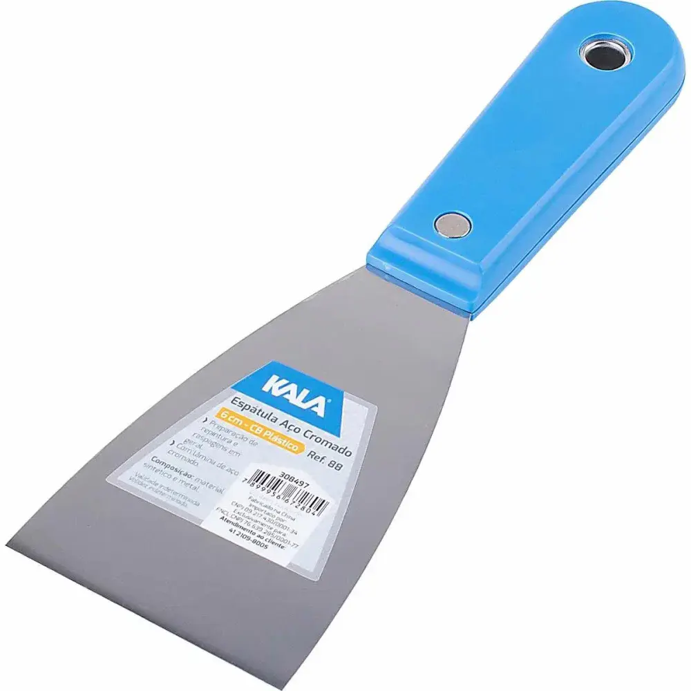 Espatula aco cromado 6 cb plastico 88 Kala — fotografia de referência