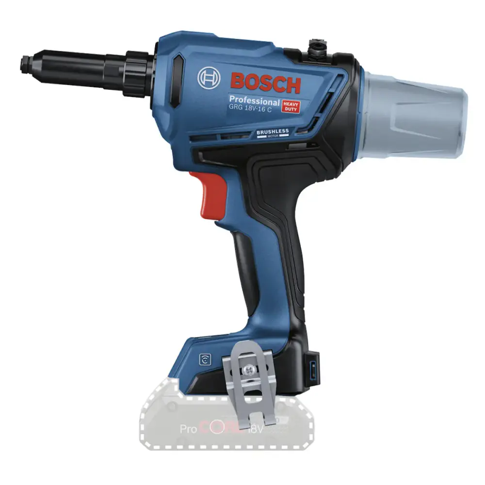 Rebitador à bateria 18V brushless GRG 18V-16C sem bateria e sem carregador Bosch