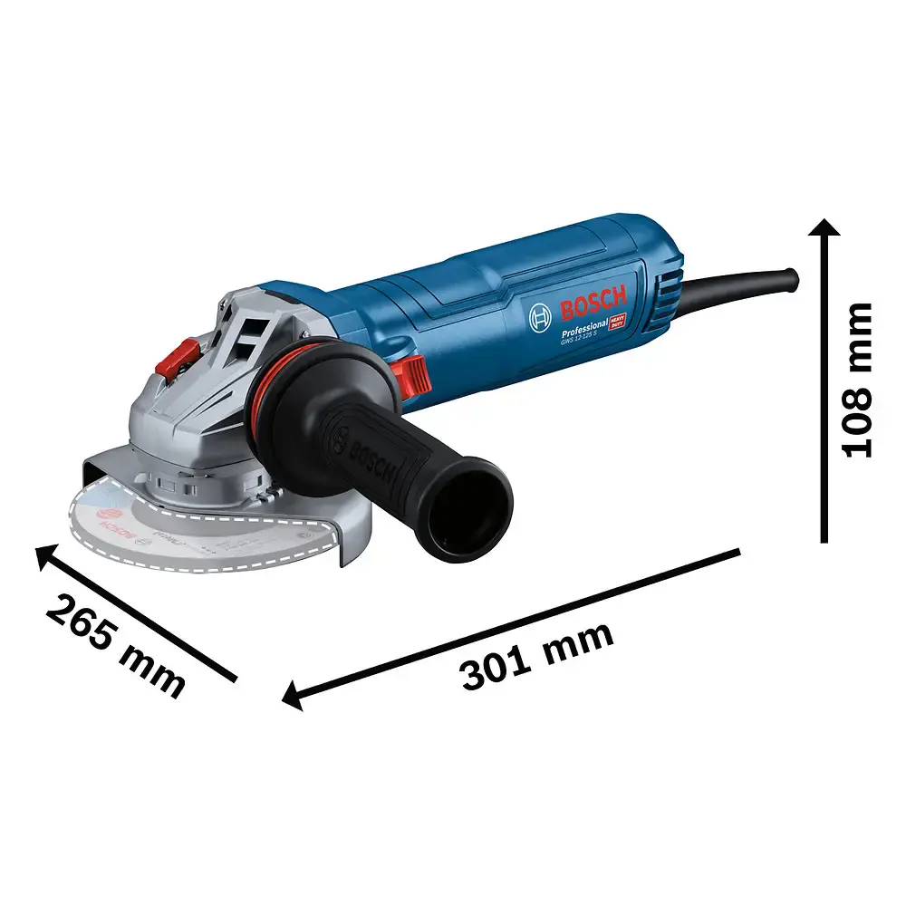 Esmerilhadeira angular 5 POL 1200W GWS 12-125 s 220V Bosch 220 V — fotografia 6