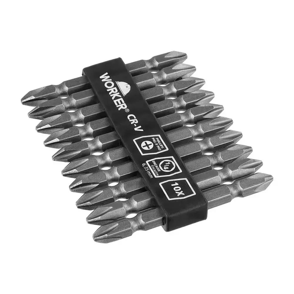 Bits para parafusadeira phillips PH2 2.3/4 - 6,35MM Worker — fotografia 3