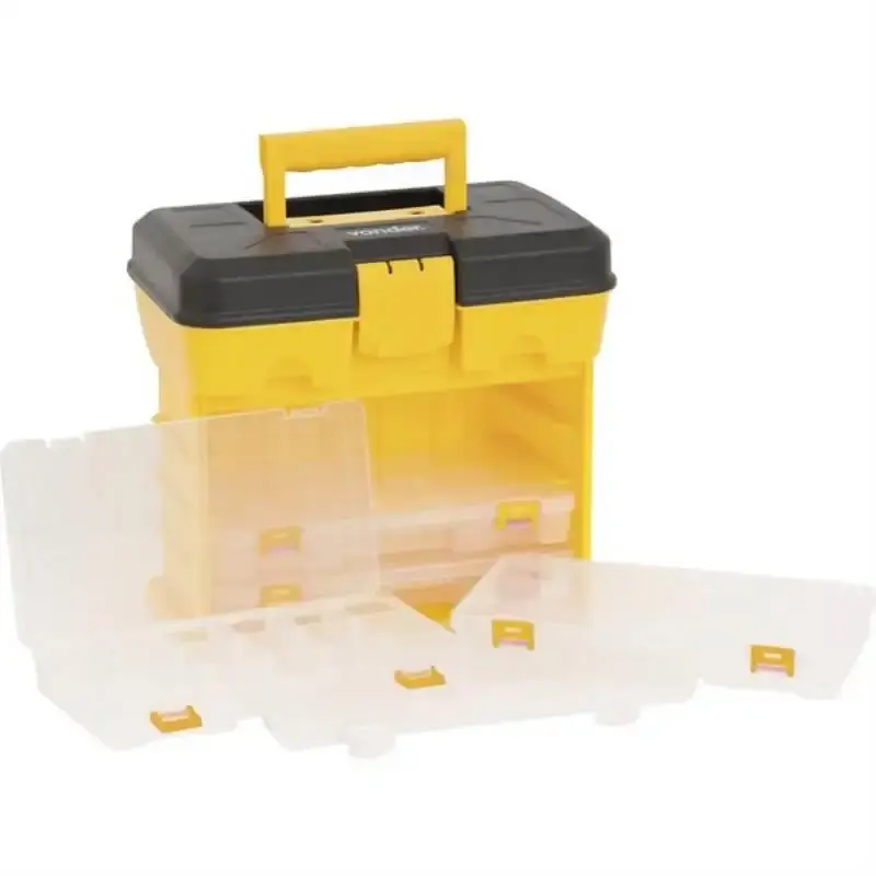 Organizador plástico com 4 bandejas e compartimento OPV 0600 Vonder — fotografia 4