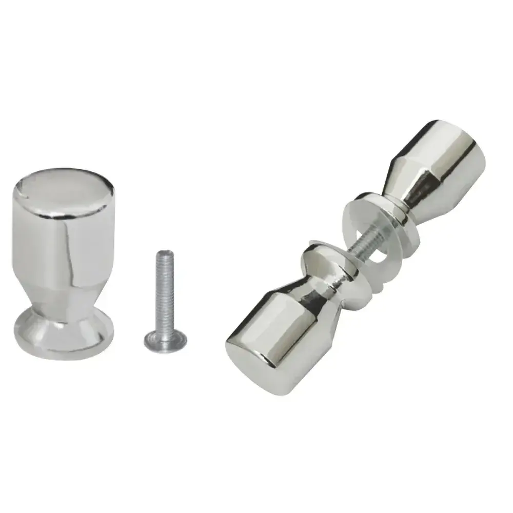 Puxador box Criativa duplo 5/8 cromado 10 peç