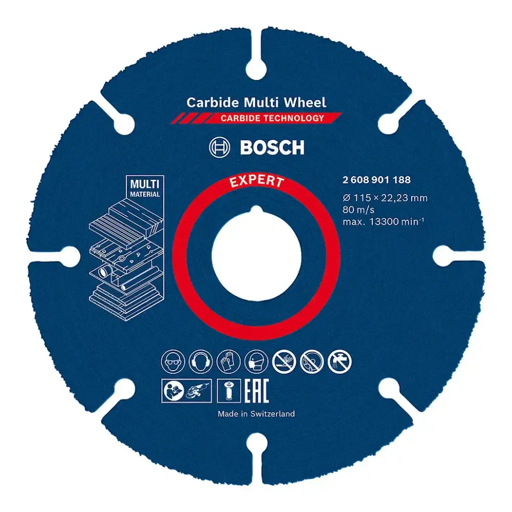 Disco de serra expert carbide multi wheel 110X20MM multi material Bosch — fotografia de referência