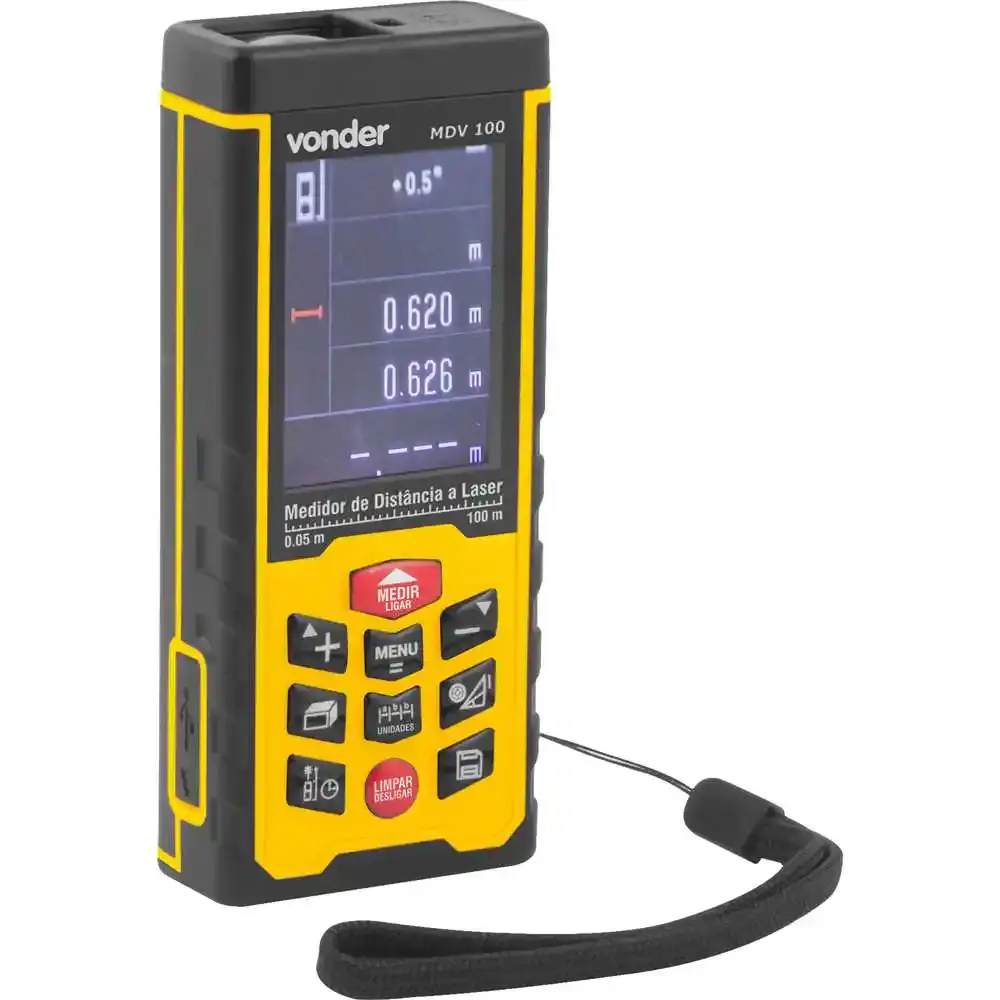 Medidor de distância a laser 100 metros MDV100 Vonder