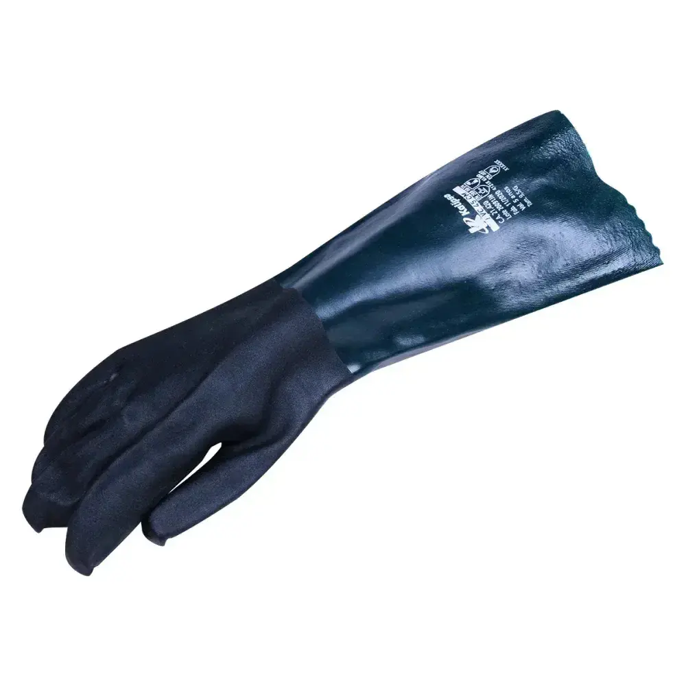 Luva pvc com forro 27CM palma áspera tam 9,5 g Kalipso — fotografia 8