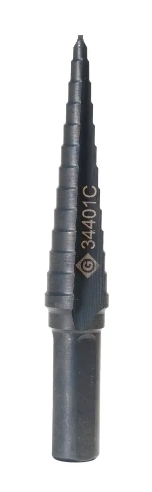 Broca escalonada modelo 1/8–1/2 haste 3/8 Greenlee — fotografia 5
