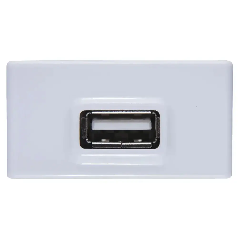 Módulo para tomada usb bivolt 1,5A branco Tramontina — fotografia 2