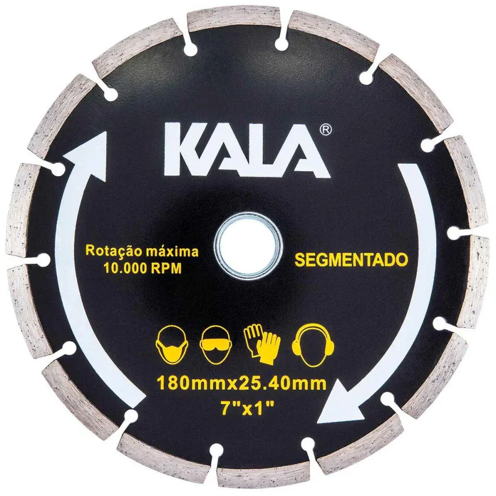 Disco diamantado segmentado 180X25,4MM Kala — fotografia de referência