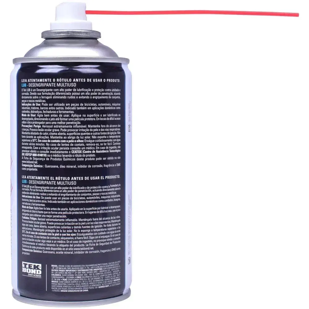 Óleo lubrificante e desengripante 300ML Tekbond — fotografia 7