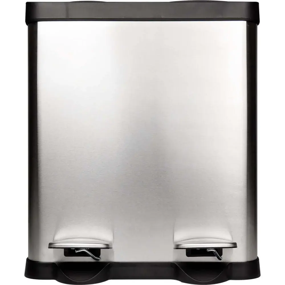 Lixeira dupla aço inox 30L Kala — fotografia 2