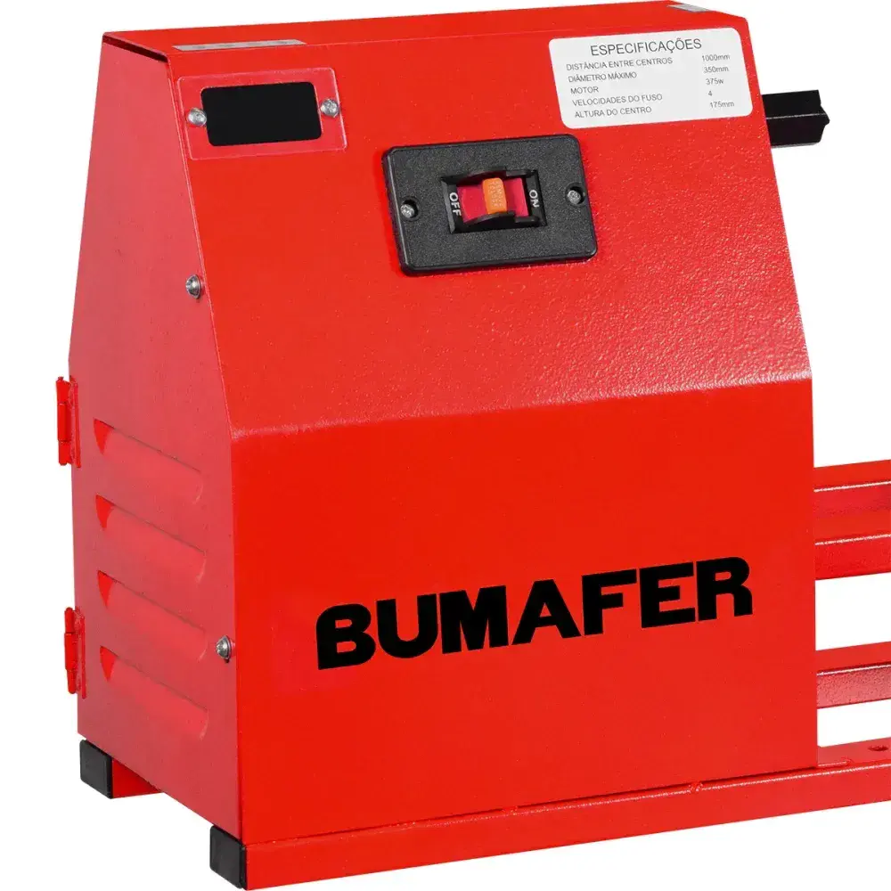 Torno para madeira 1000MM 2580RPM 375W 220V bumaffer Bumafer — fotografia 9