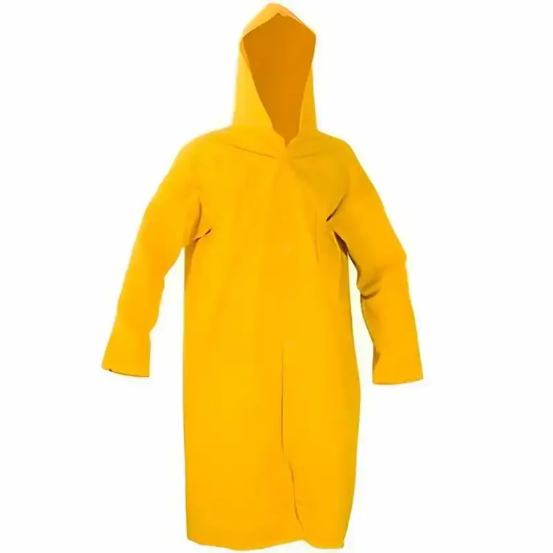 Capa de chuva PVC com capuz tamanho XG amarela 700.30385 Plastcor