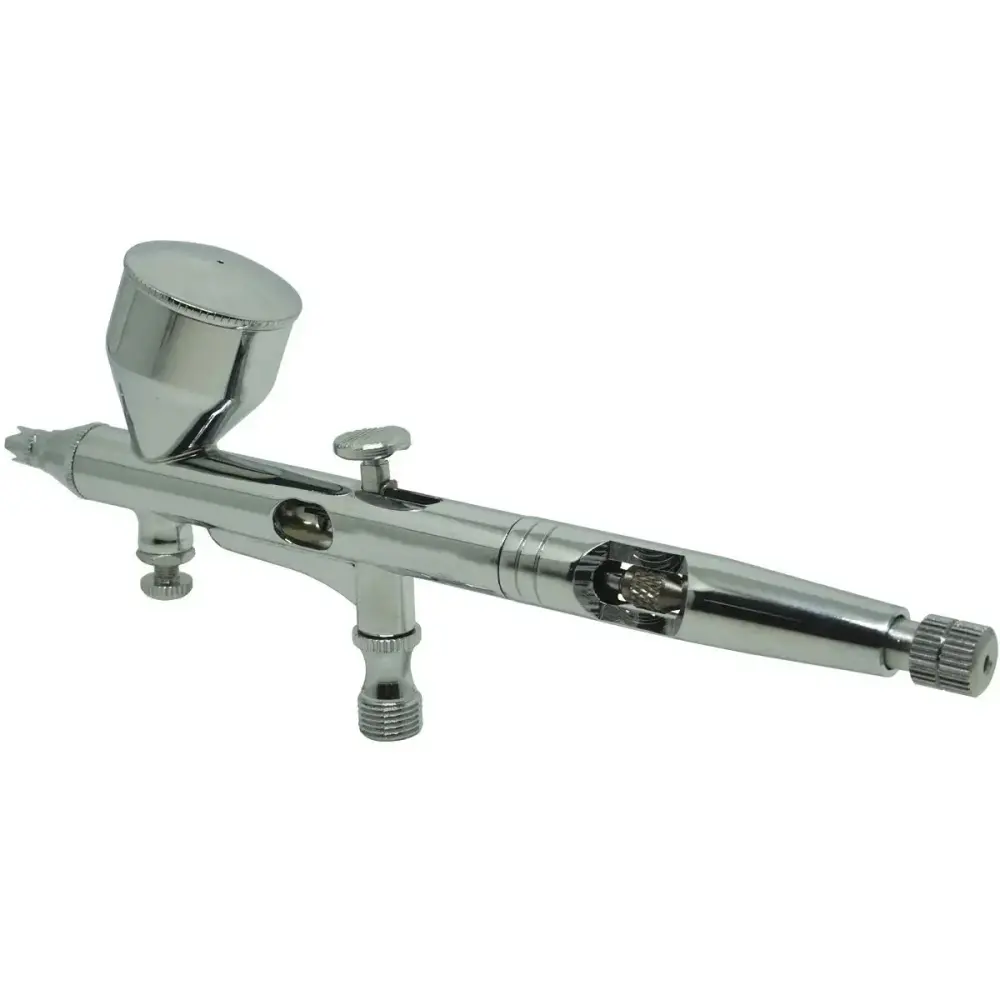 Caneta aerógrafo dupla ação 0,2 MM alumínio profissional EVCA-1C Evald — fotografia 9