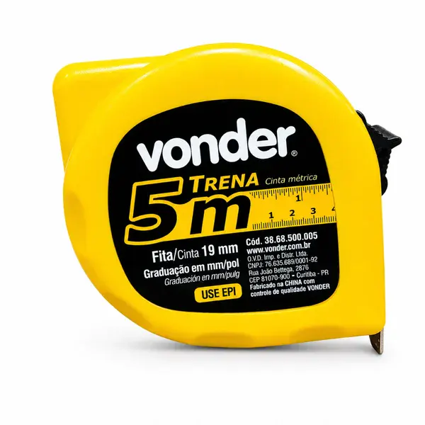 Trena de Aço 5m x 19mm - Vonder — fotografia de referência