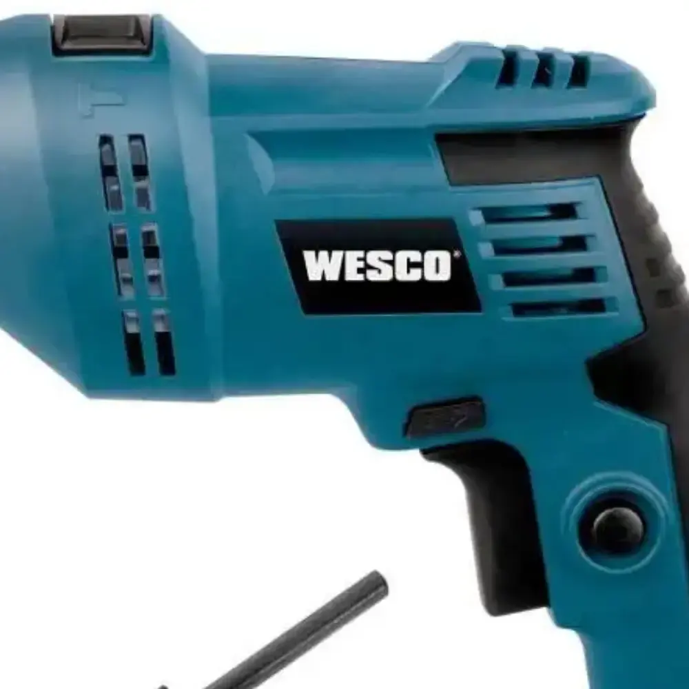 Furadeira de impacto 3/8 POL 550W Wesco com jogo de brocas bits e buchas 300 peças MTX 220 V — fotografia 4