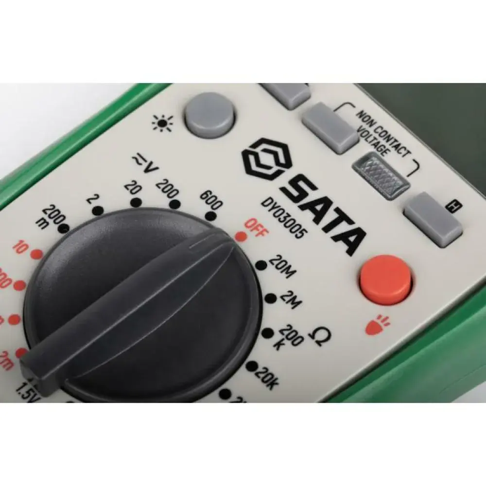 Multímetro digital cat ii 600V com medição sem contato Sata — fotografia 7