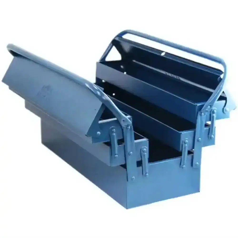 Caixa para ferramentas sanfonada 5 gavetas 50 CM azul Fercar