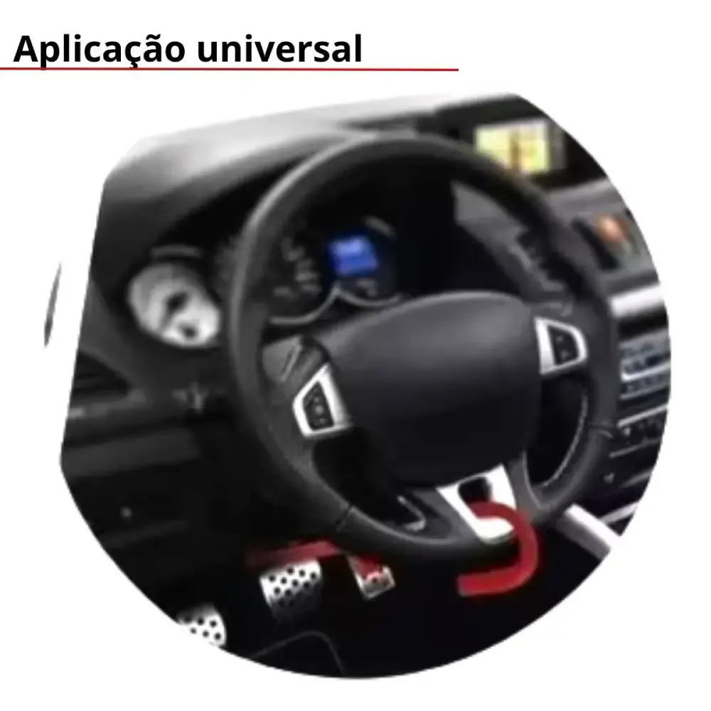 Trava carneiro volante antifurto com chave iwtca ImportWay — fotografia 8