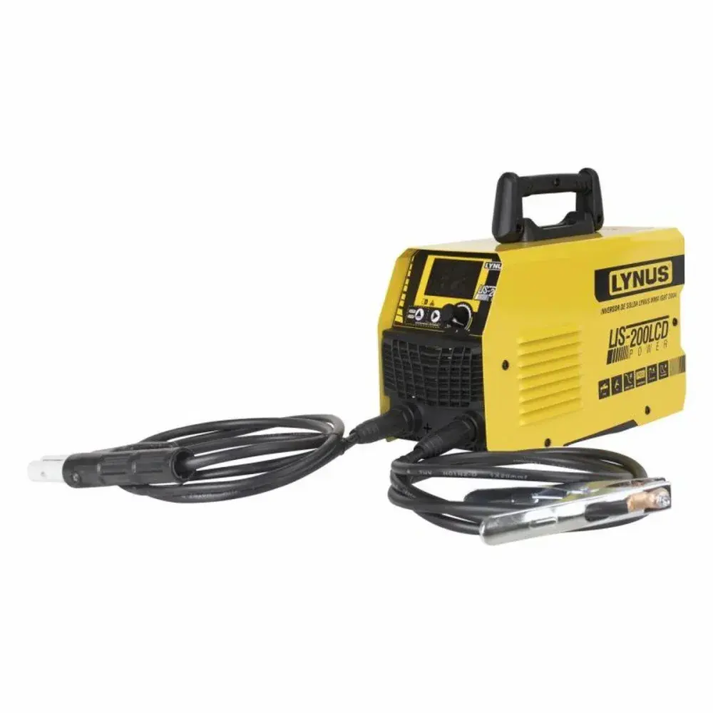 Inversor de solda 200A LIS-200 lcd bivolt Lynus — fotografia 8