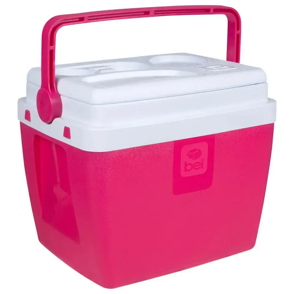 Caixa térmica 12 litros rosa e branco 071310 Belfix