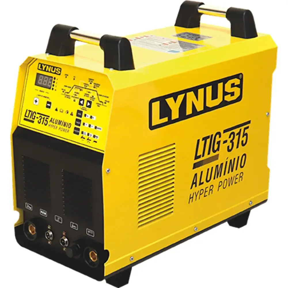 Solda tig 315 para alumínio ac/dc pulsada LTIG-315HP trif 220V 15606.3 Lynus — fotografia de referência