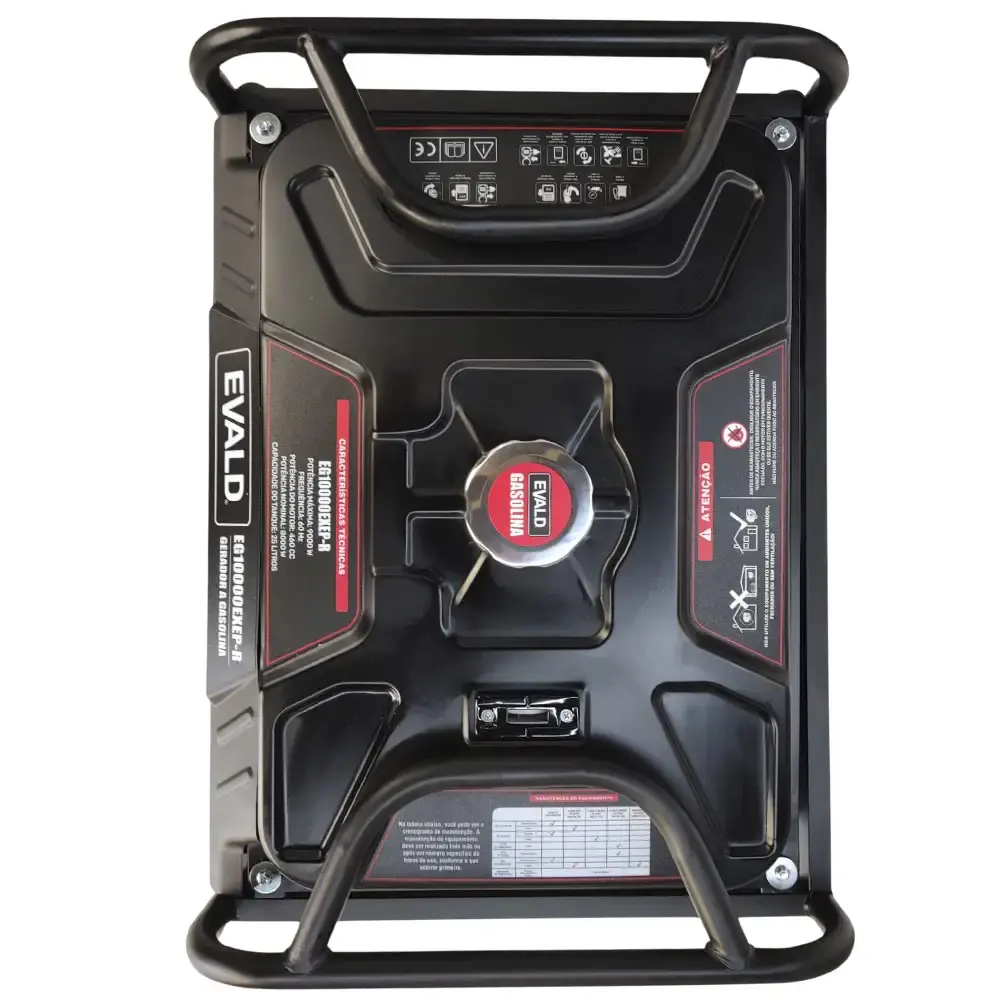 Gerador gasolina 9 KVA partida elétrica bivolt EG10000EXEEP-R Evald — fotografia 7