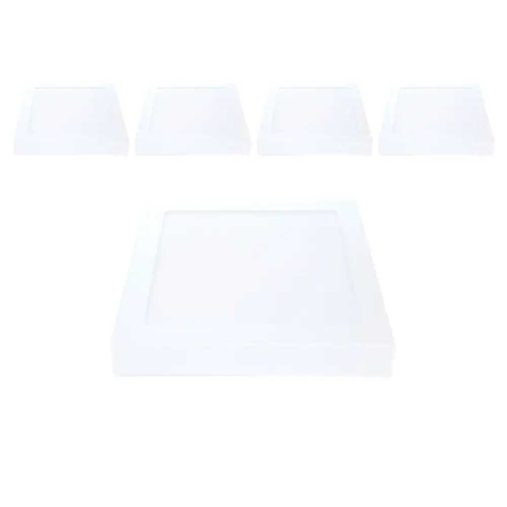 Kit 5 Unidades Plafon Painel 24w Quadrado Sobrepor 6500k bivolt AVANT