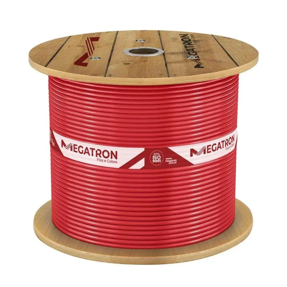 Cabinho flex 4,0MM x 800M vermelho 750V Megatron