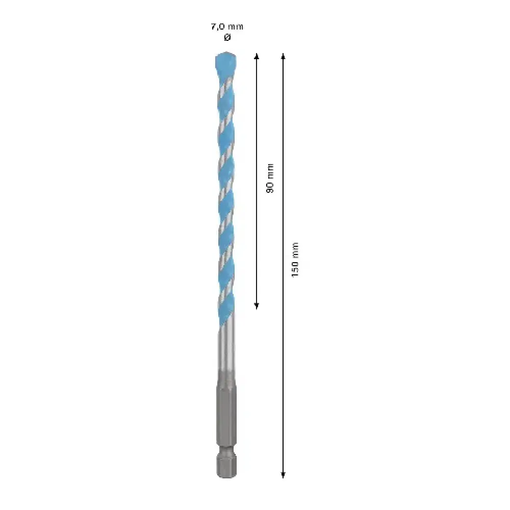 Broca HEX-9 7X90X150 multiconstruction Bosch — fotografia 9