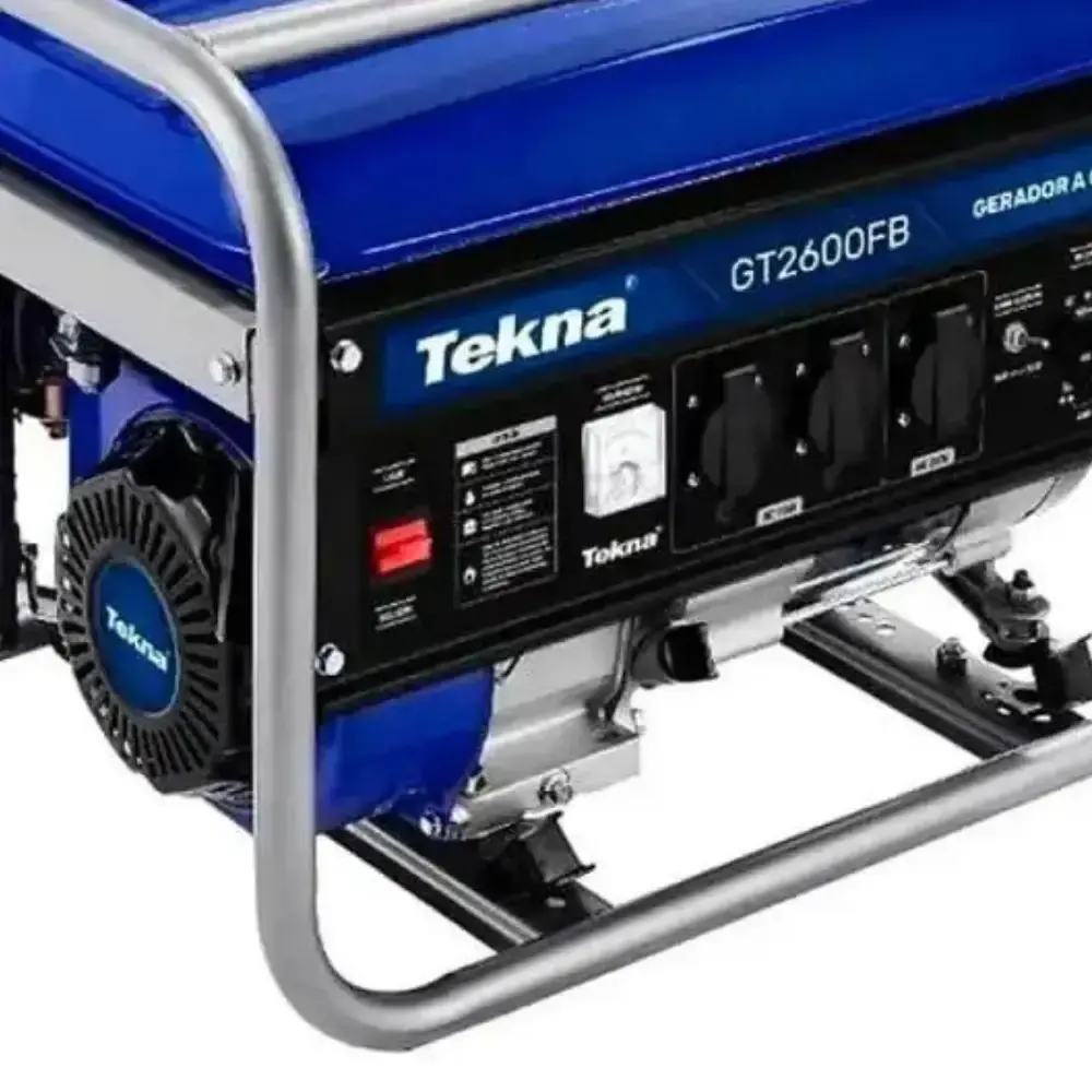 Gerador à gasolina 2.5 KVA 4 tempos bivolt GT2600FB Tekna — fotografia 5