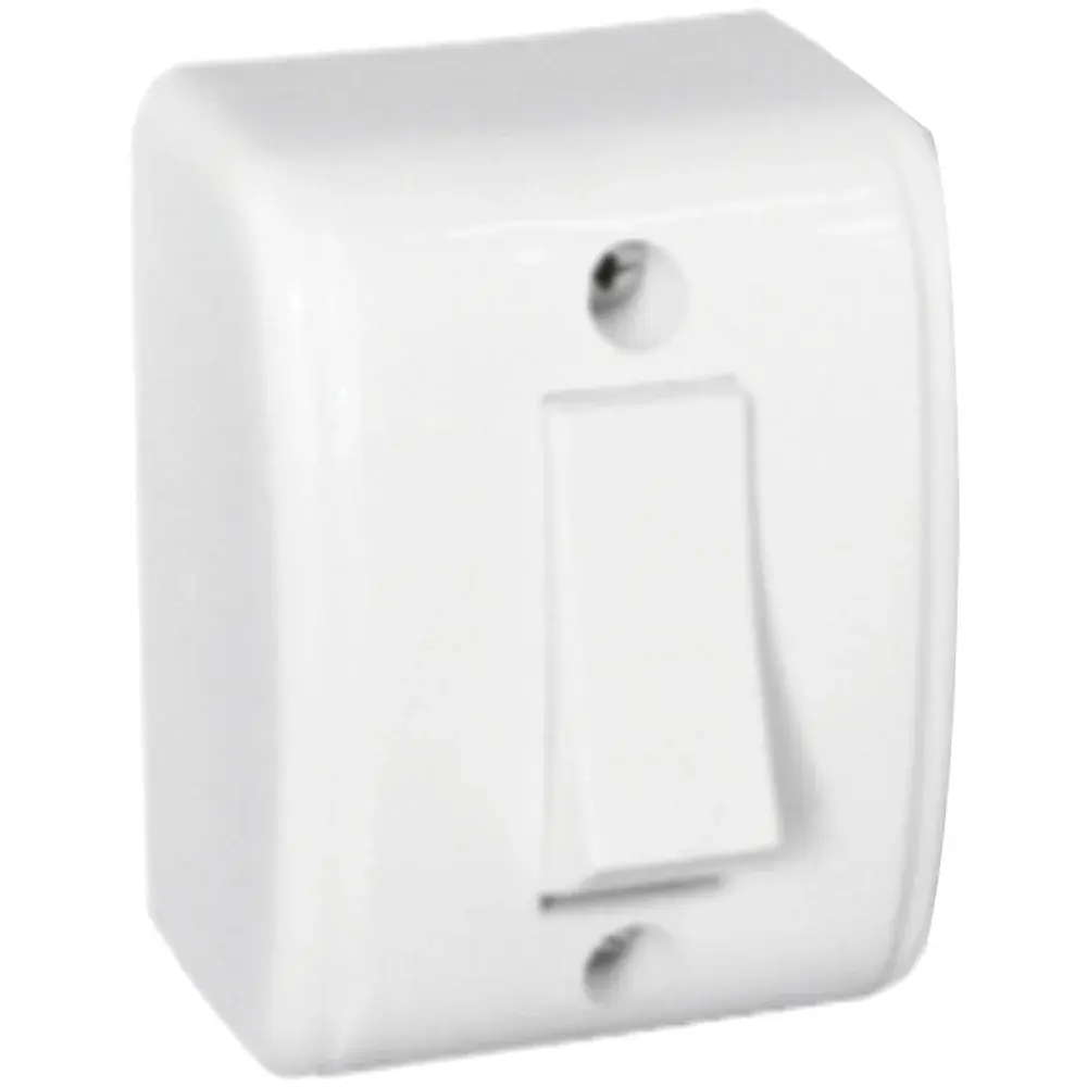 Interruptor sobrepor 1 tecla branco Mectronic