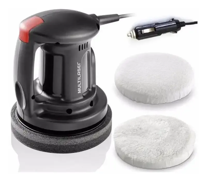 Politriz Orbital Automotiva 12V 6 POL 150MM Cabo 3.8M AU605 c/ 2 Boinas MULTILASER — fotografia 3