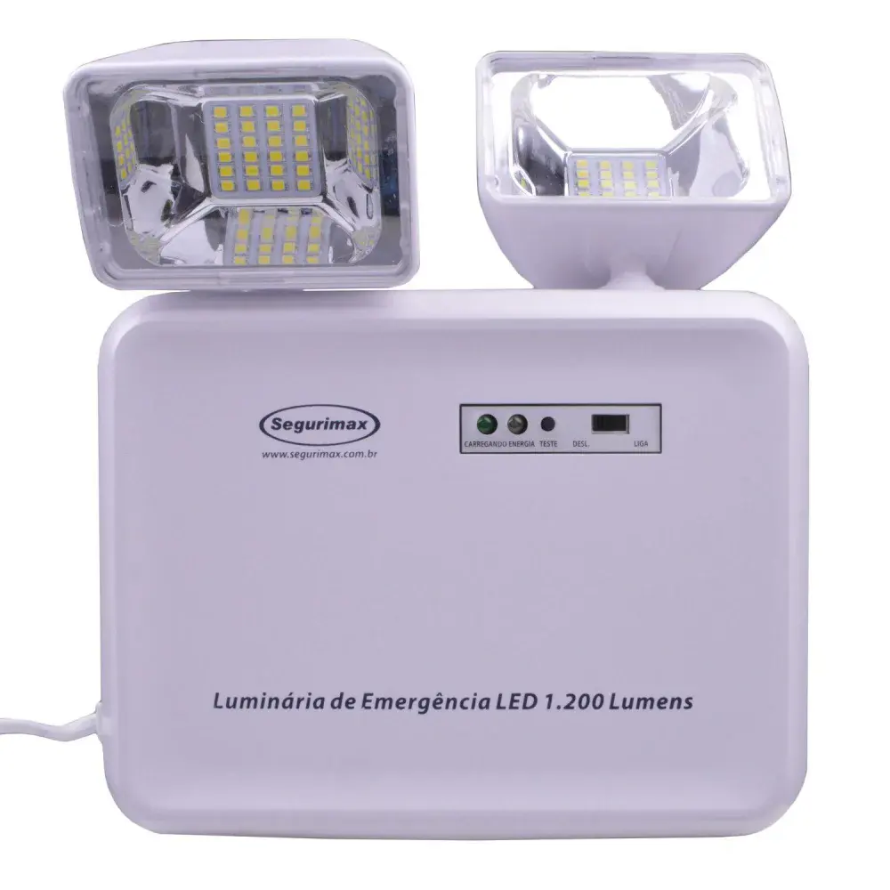 Luminária de emergência led 1200 luméns Segurimax - bivolt — fotografia 3