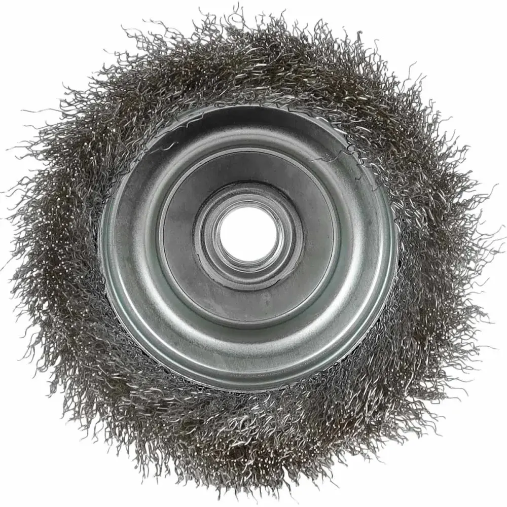 Escova copo em aço carbono rosca M14 2.1/2 63,50MM Worker — fotografia 9