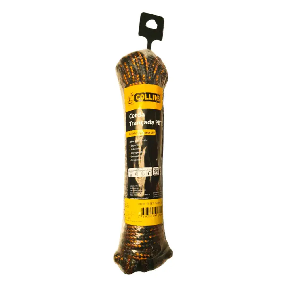 Corda pet trançada meada colorida 8MMX15M Collins — fotografia 4