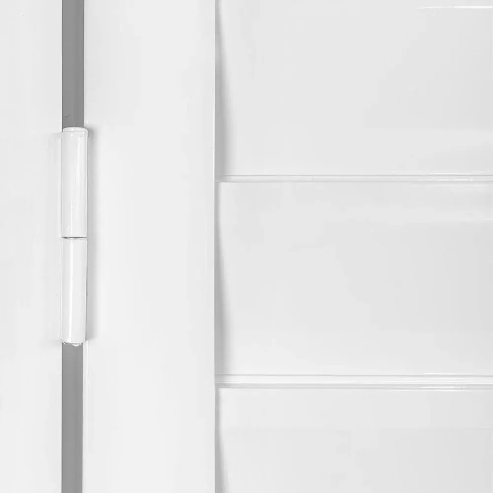 Porta veneziana em alumínio branco 210X80CM Aluvid — fotografia 3