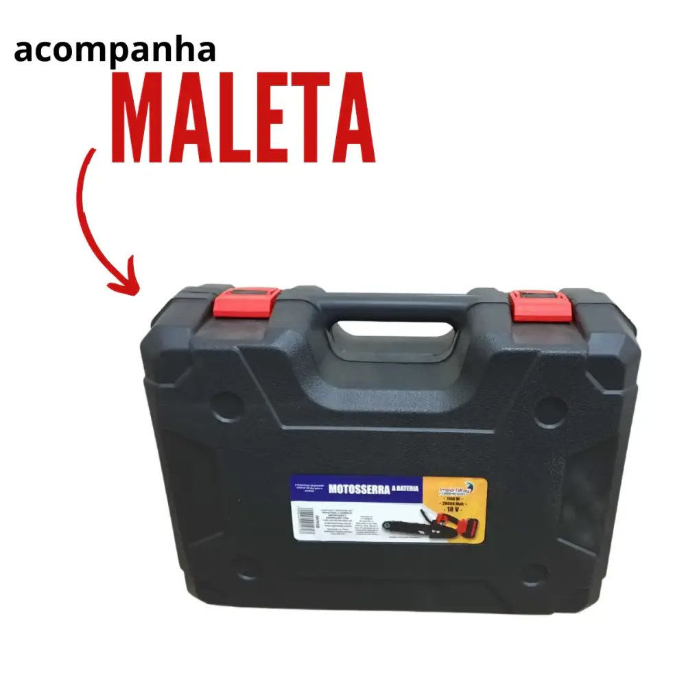Motosserra a bateria 18V sabre 12 POL com maleta iwmsb ImportWay — fotografia 6