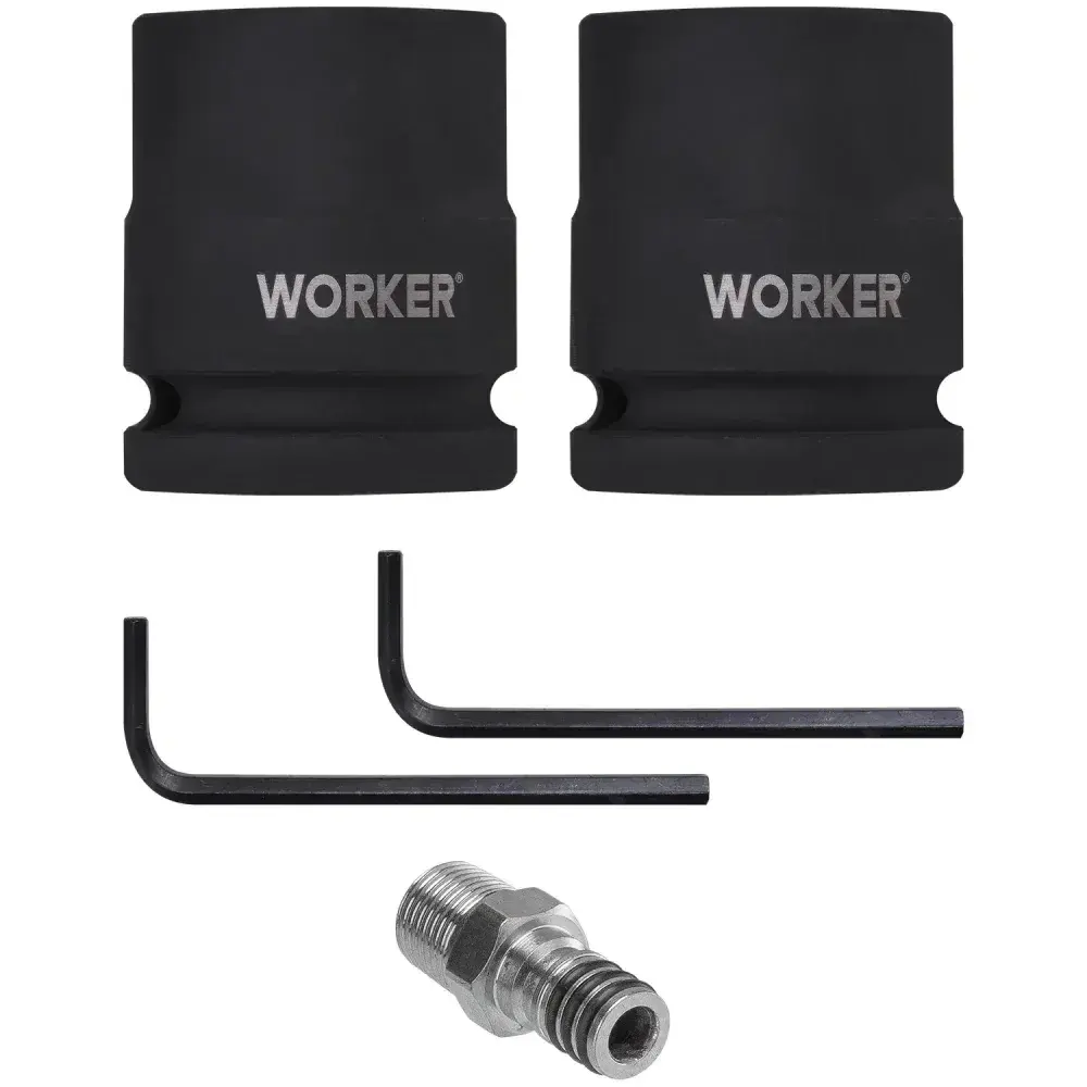 Chave de impacto pneumática 1 3100NM 3600RPM 16,3KG Worker — fotografia 6