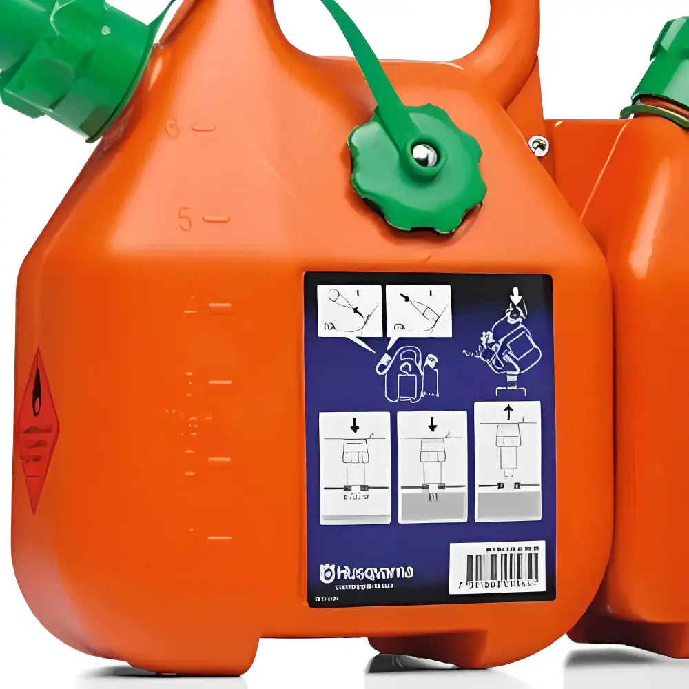 Bidão combinado 6 litros gasolina e 2,5 litros óleo Husqvarna — fotografia 5