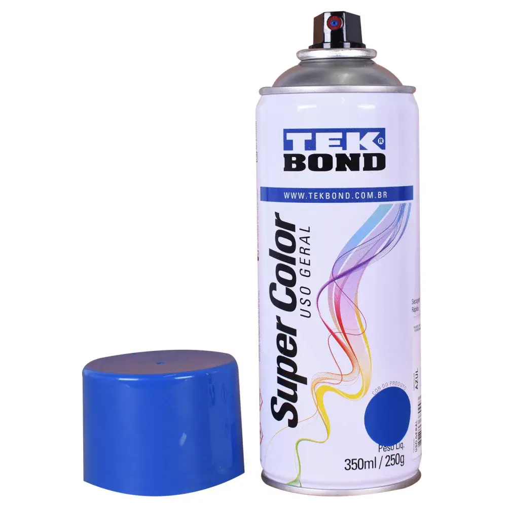 Tinta spray uso geral azul 350ML Tekbond — fotografia 2