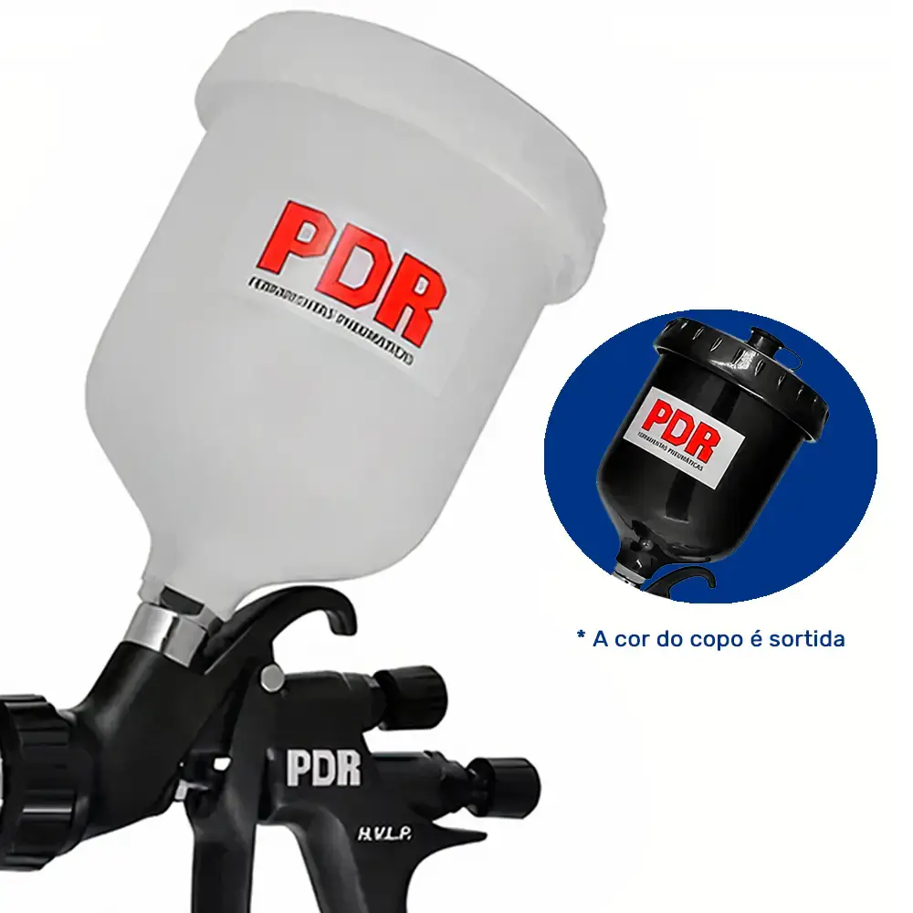 Pistola de pintura hvlp gravidade PRO-557 PDR by Ldr2 — fotografia 5