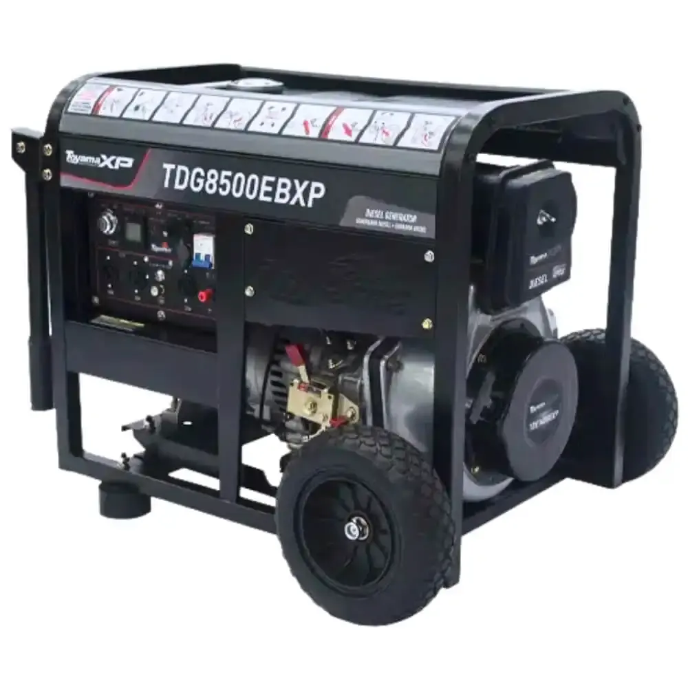 Gerador de energia à diesel 7,0 KVA bivolt partida elétrica TDG8500EBXP Toyama — fotografia de referência