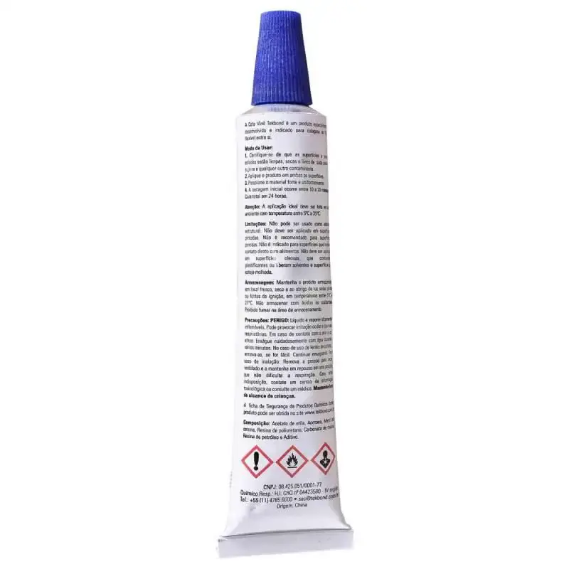 Cola adesivo vinil para pvc bisnaga 17 GR Tekbond — fotografia 3